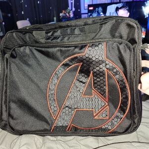 Marvel Avengers Nylon Laptop Bag with comic lining, 16x13